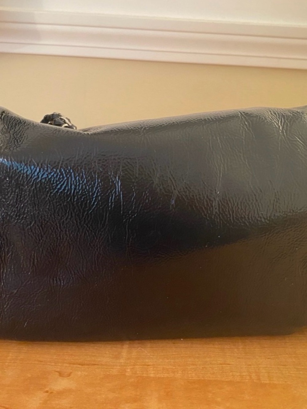CHANEL dark blue Quilted CC Logo Shoulder Bag with Chain Trim - Picture 7 of 11